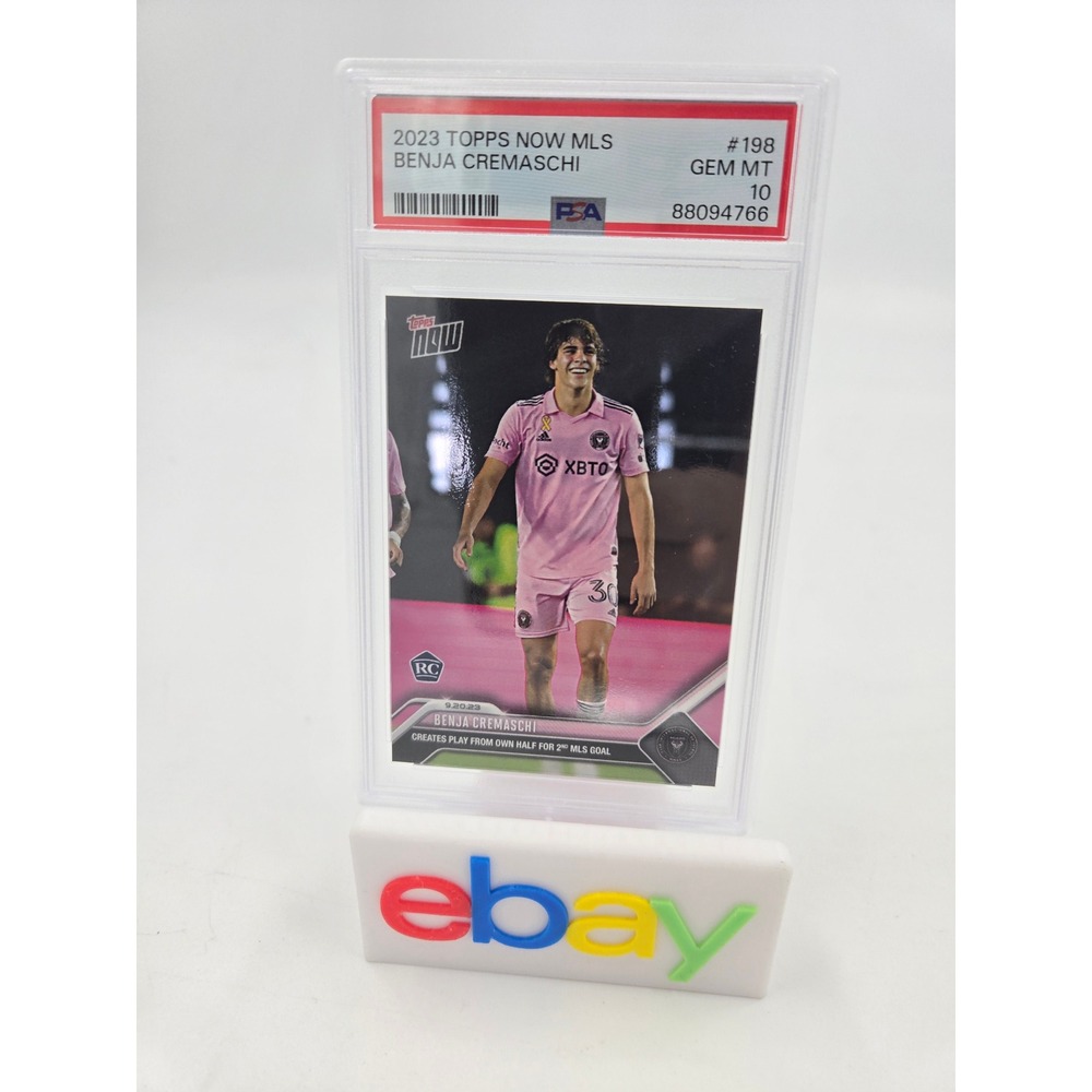 2023 Topps NOW Benja Cremaschi #198 Inter Miami MLS Rookie Card PSA 10 GEM MT